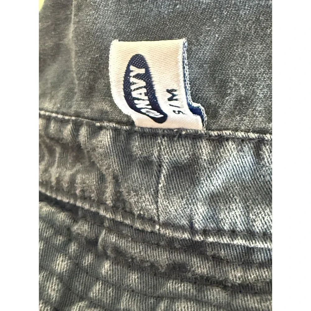 Vintage Old Navy‎ Blue Denim 2000 Bucket Sun Hat Beach Festival Size S/M Y2K